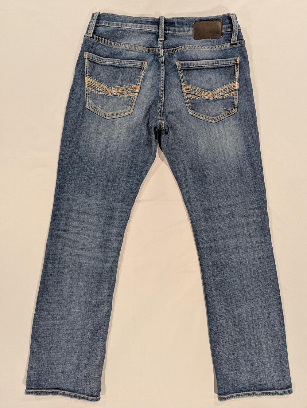 BKE Jake Straight Jeans Mens 31x30 Blue Med Wash Regular Straight Stretch Denim